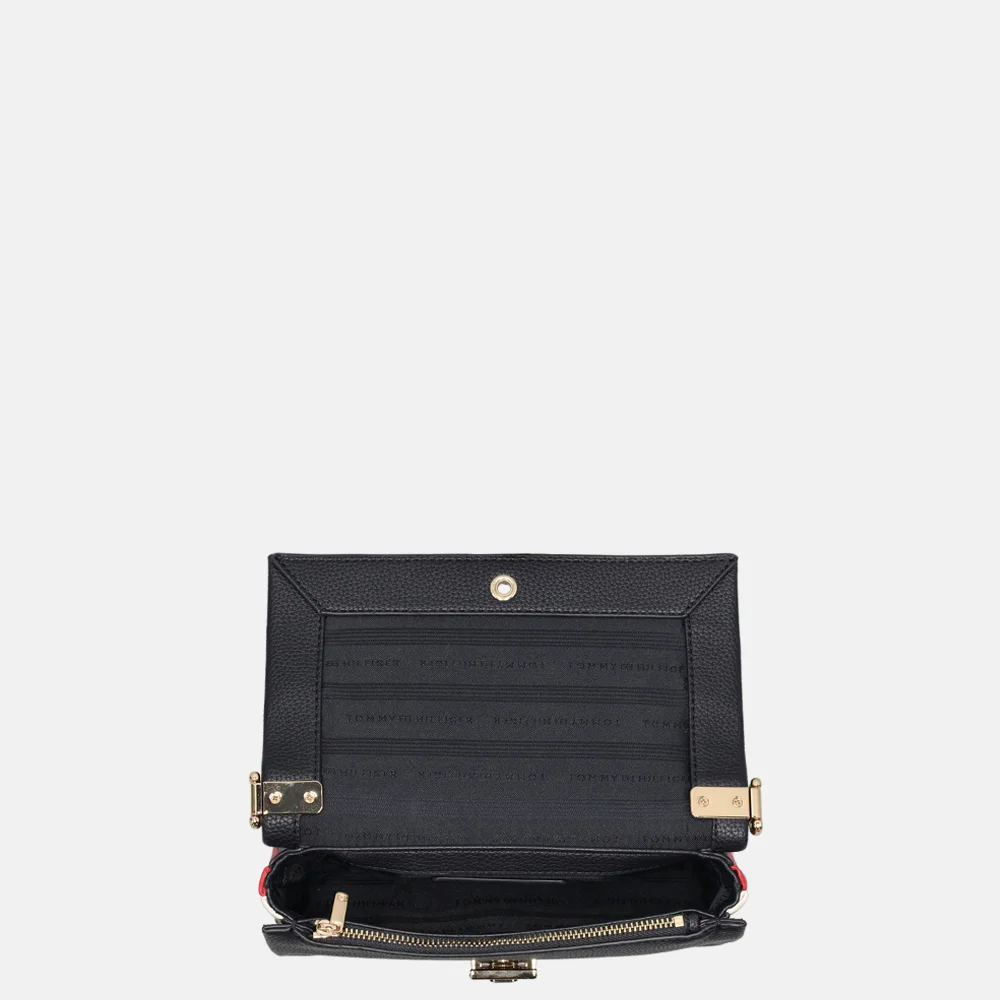 Tommy Hilfiger Mini crossbody tas space blue bij Duifhuizen