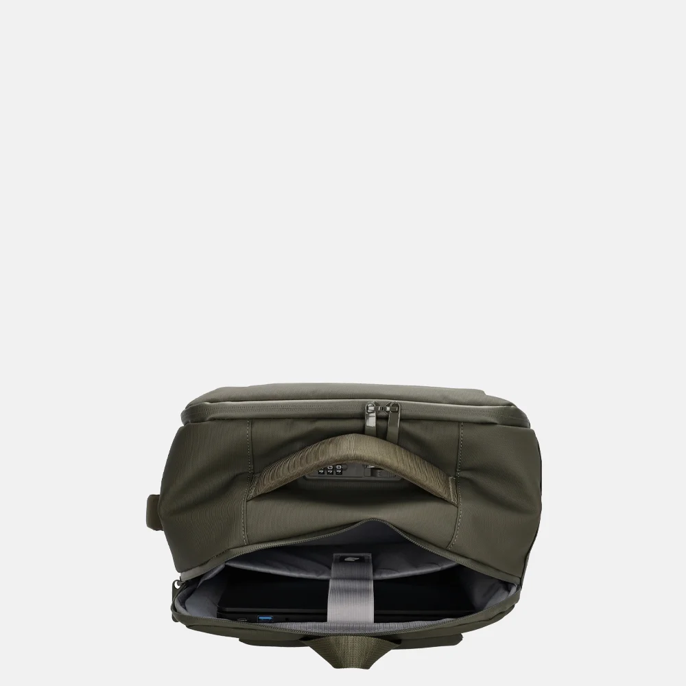 Beagles laptoprugzak 15 inch olijfgroen bij Duifhuizen