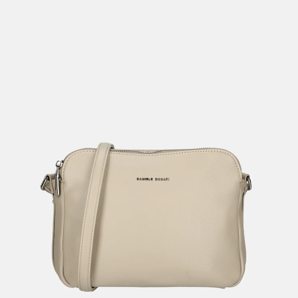 Daniele Donati crossbody tas beige bij Duifhuizen