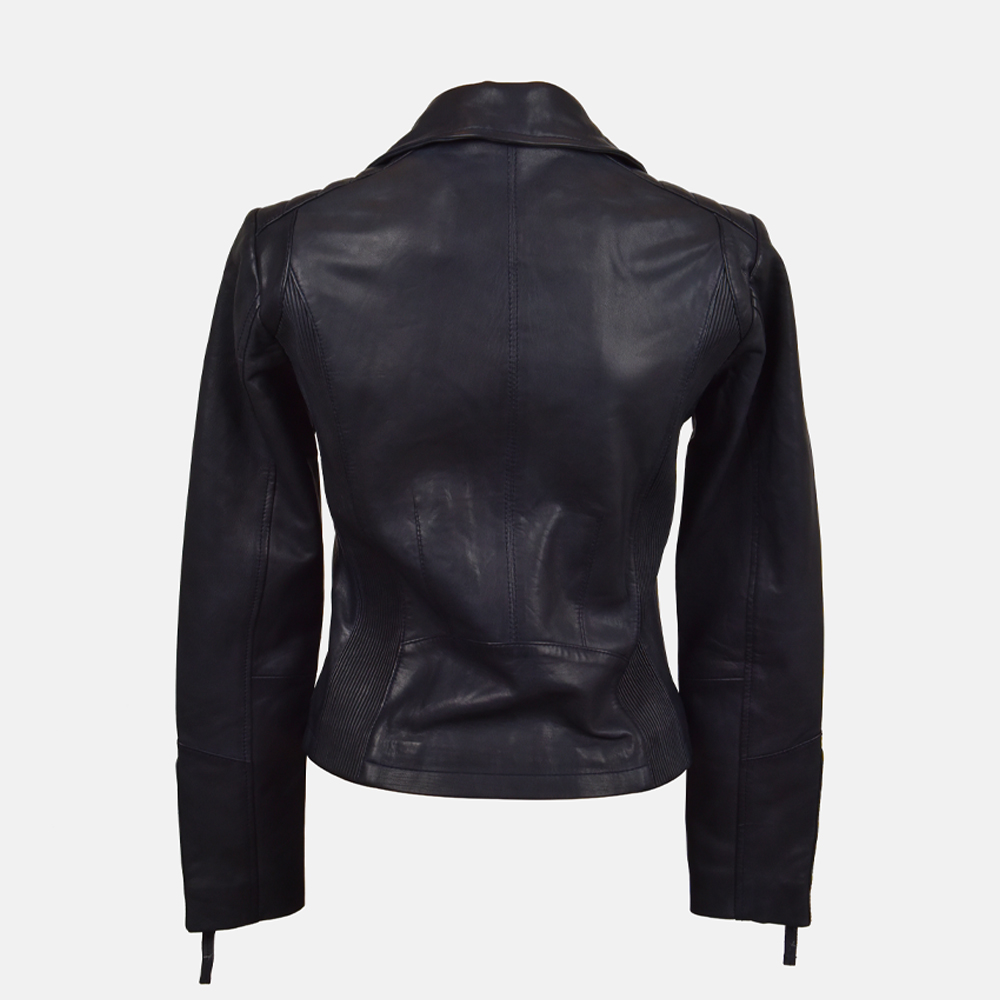 Dekkers Ledermode Lia dames jack navy bij Duifhuizen