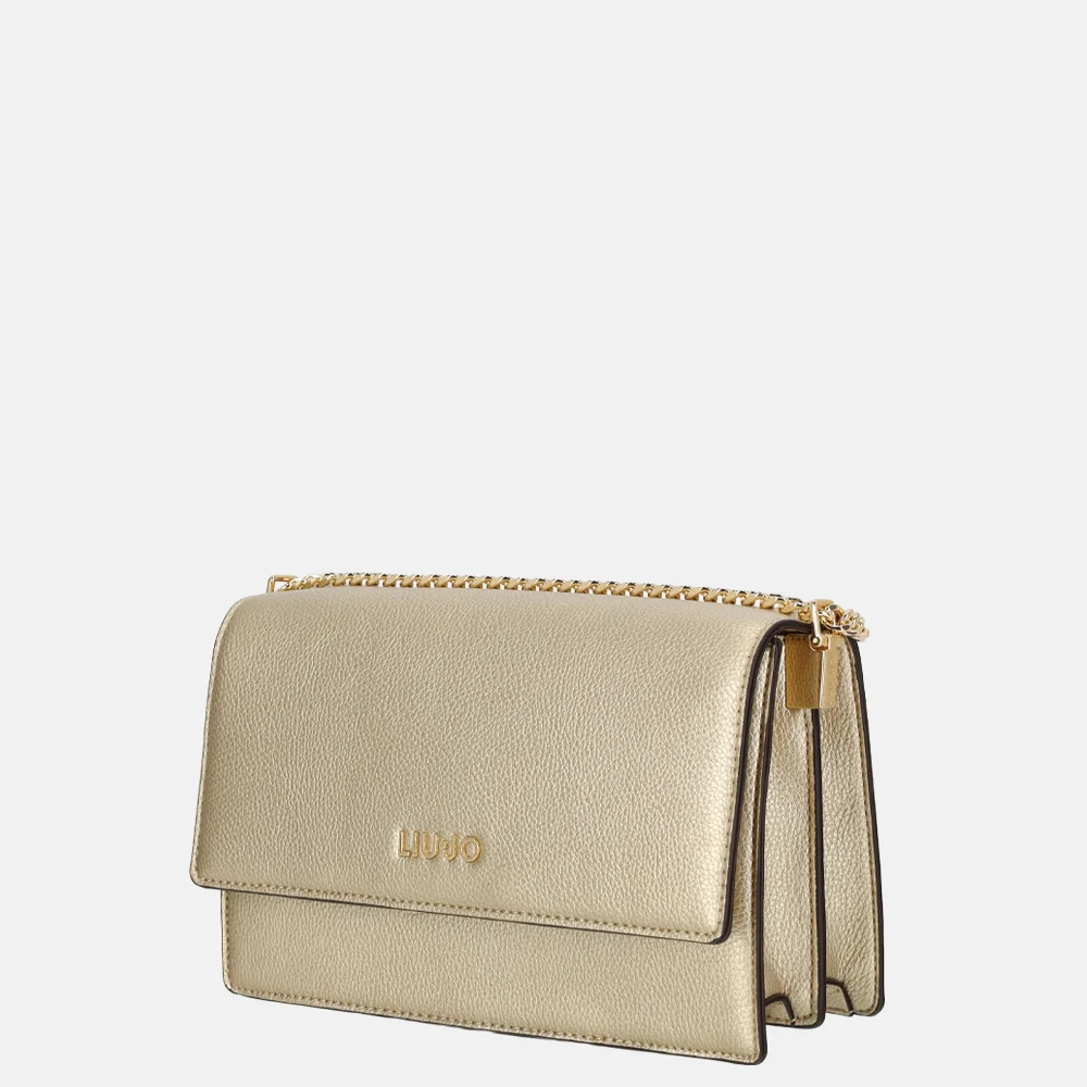 Liu Jo Manhattan crossbody tas S light gold bij Duifhuizen
