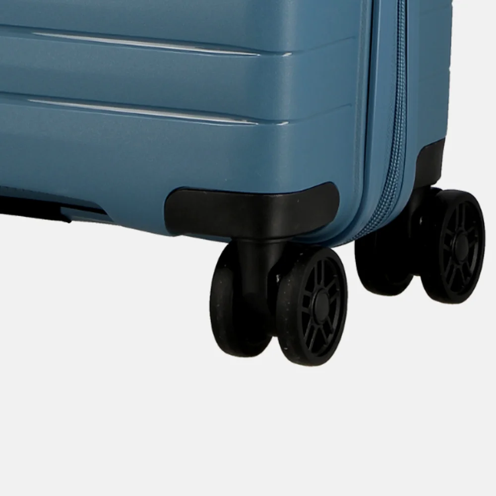Jump Spinner Expendable Striper handbagage koffer 55 cm blue bij Duifhuizen