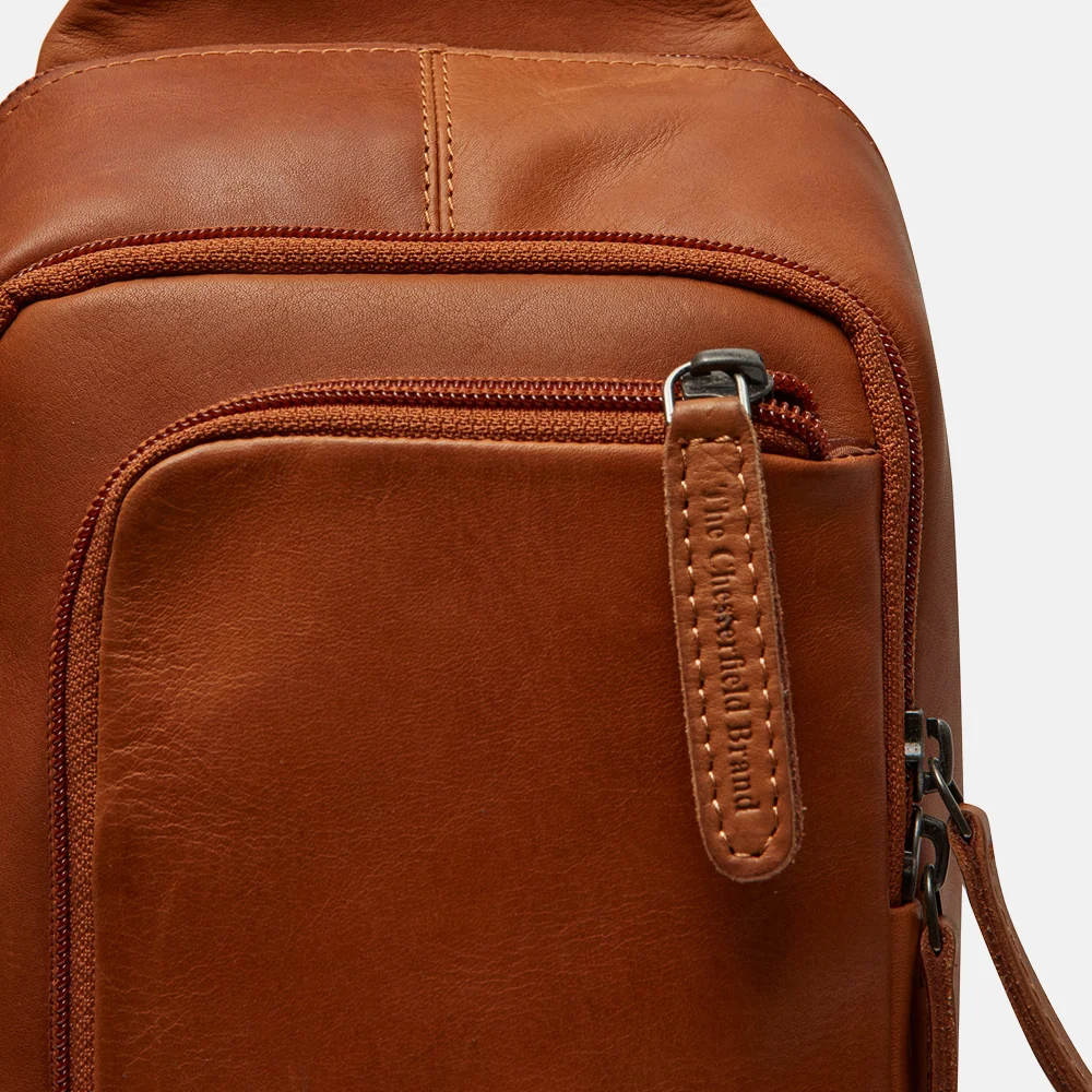 Chesterfield Riga crossbody tas cognac bij Duifhuizen