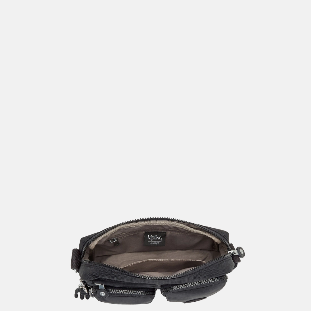 Kipling Albena crossbody tas black noir  bij Duifhuizen