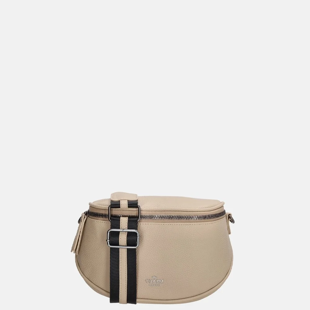 Charm London New York crossbody tas taupe