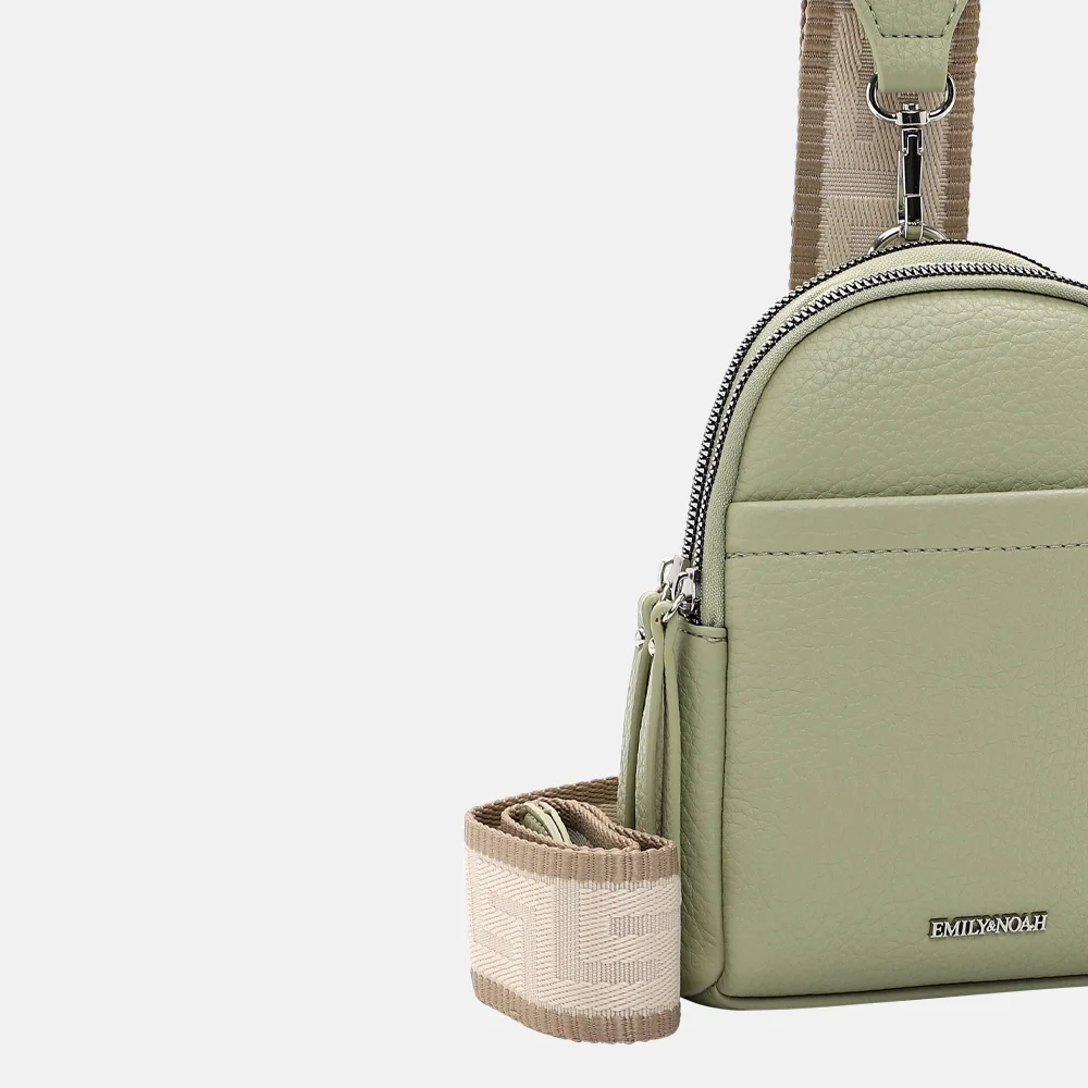 Emily & Noah Elena crossbody tas pistachio bij Duifhuizen
