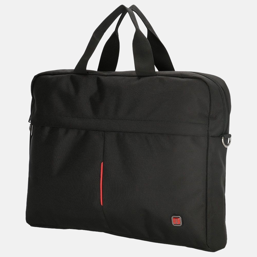 Enrico Benetti Cornell laptoptas 17 inch black bij Duifhuizen