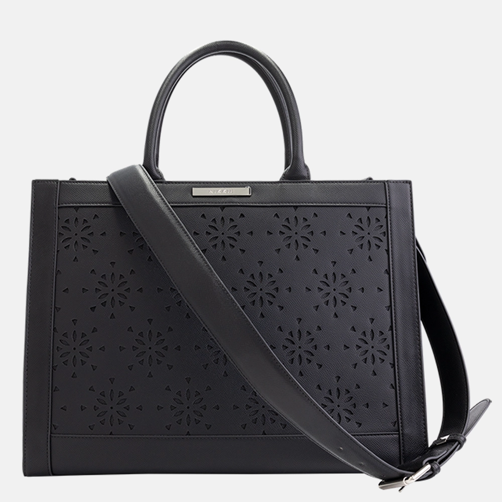 Nikkie Lasercut shopper black