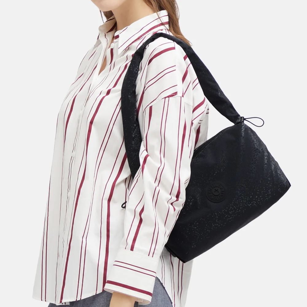 Kipling Gorilla schoudertas shiny pixel bij Duifhuizen