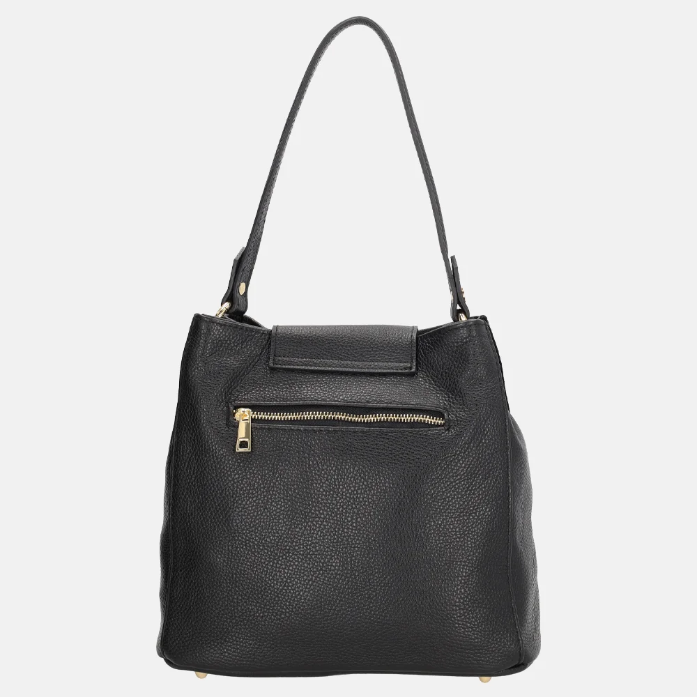 Charm London buideltas suedine zwart bij Duifhuizen