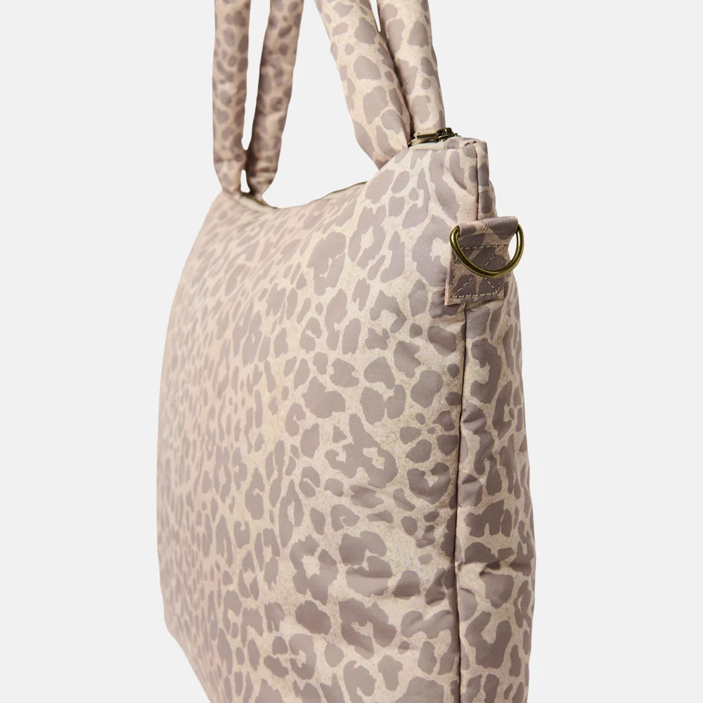 Studio Noos Puffy luiertas beige leopard bij Duifhuizen