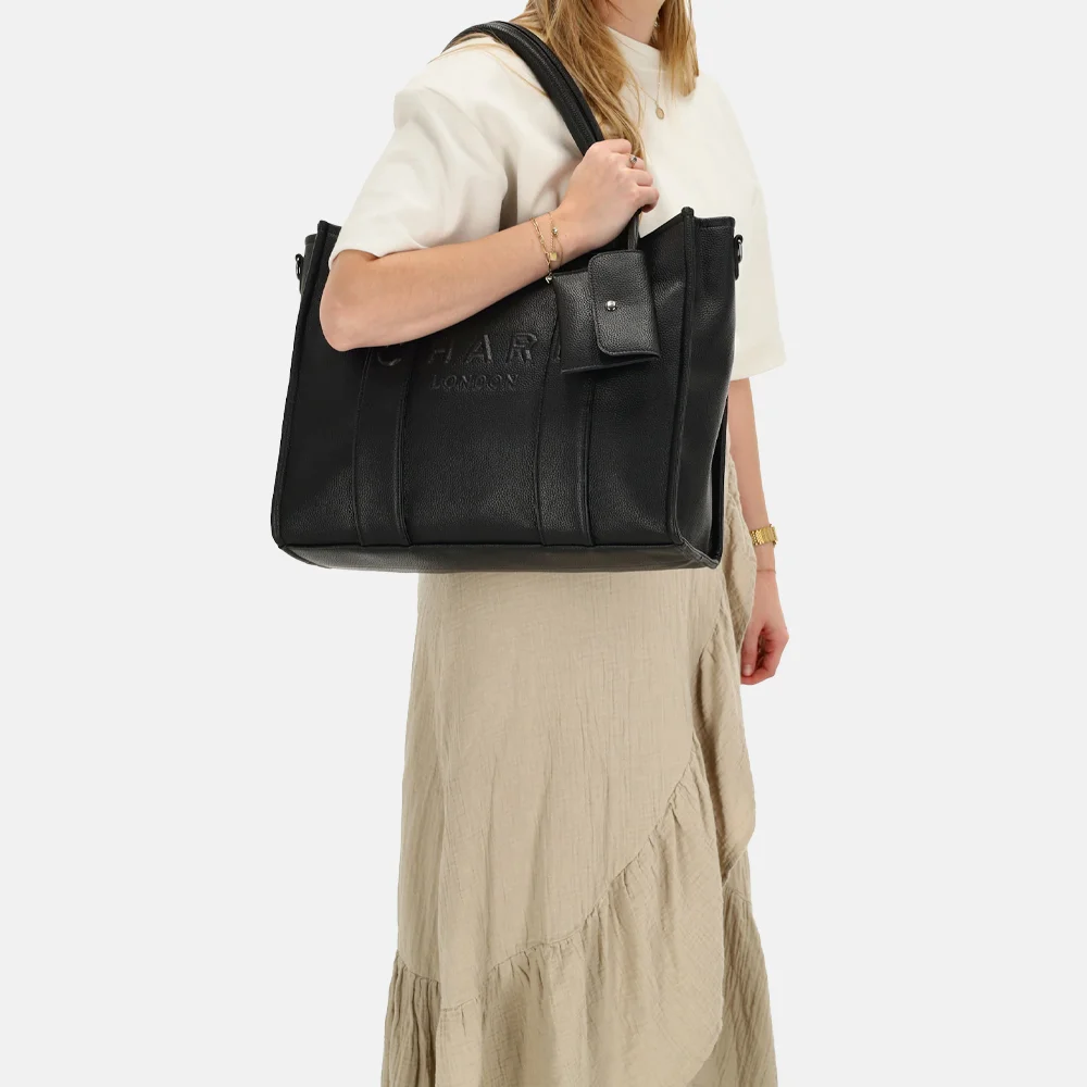 Charm London laptoptas 15 inch zwart bij Duifhuizen