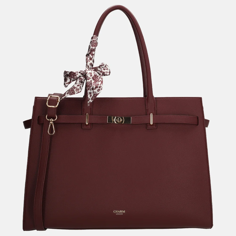 Charm London The Hamptons laptopshopper 15 inch bordeaux bij Duifhuizen