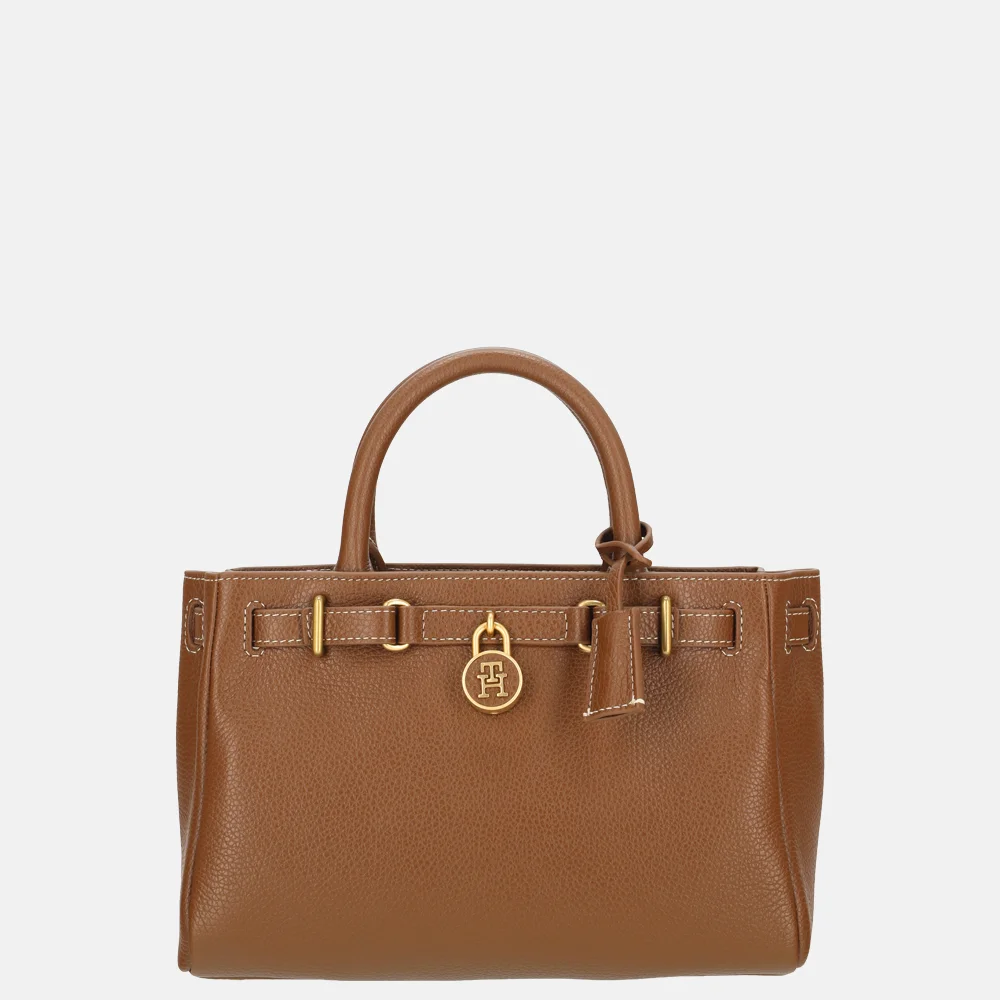 Tommy Hilfiger American Icon mini handtas cognac bij Duifhuizen