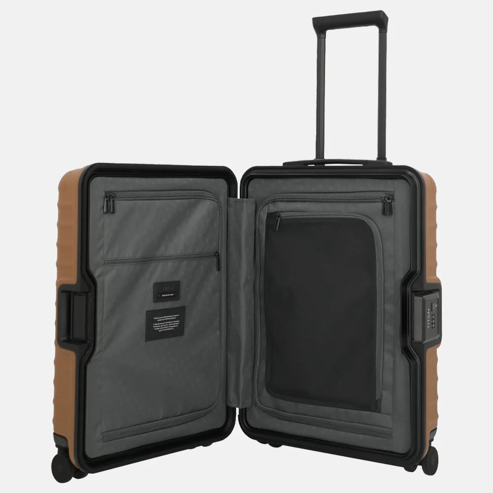 Titan Overseas handbagage koffer 55 cm canyon bronze bij Duifhuizen