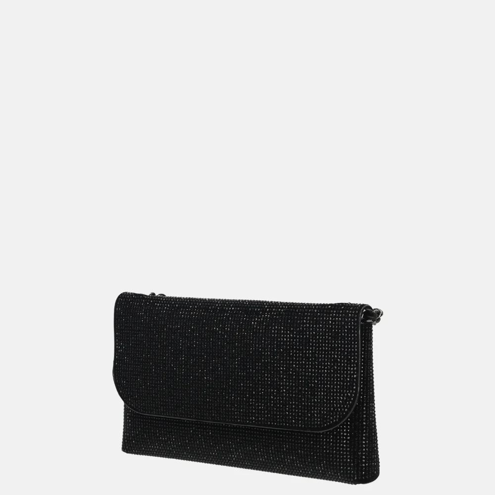 Flora & Co clutch strass noir bij Duifhuizen
