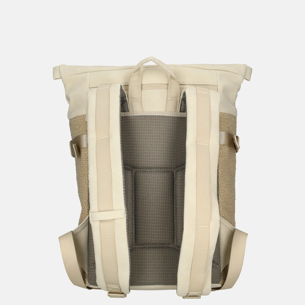 Kapten & Son Aarhus laptoprugzak teddy fleece bij Duifhuizen