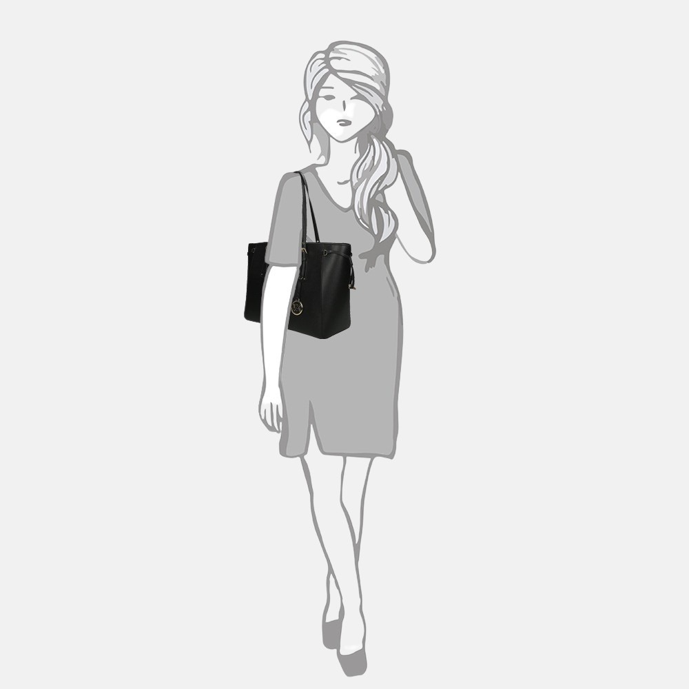 Michael Kors Voyager shopper M black bij Duifhuizen
