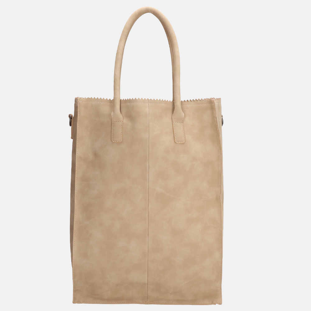 Zebra Trends Rosa shopper 15.6 inch XL zand bij Duifhuizen