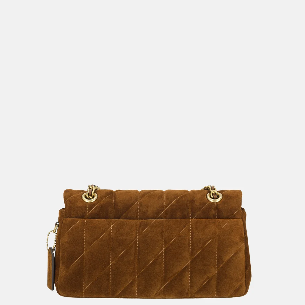 Coach Tabby schoudertas 26' suede warm brown bij Duifhuizen