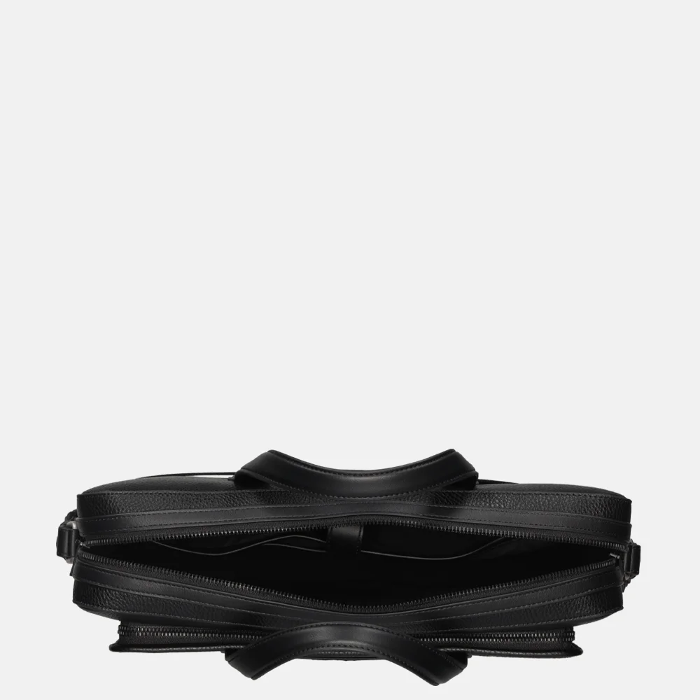 Tommy Hilfiger Corp slim computer bag laptoptas black bij Duifhuizen