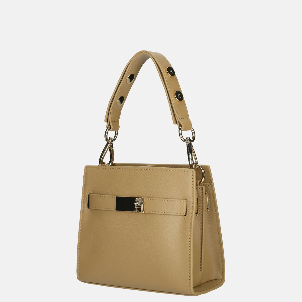 Tommy Hilfiger Heritage satchel handtas mini safari canvas bij Duifhuizen