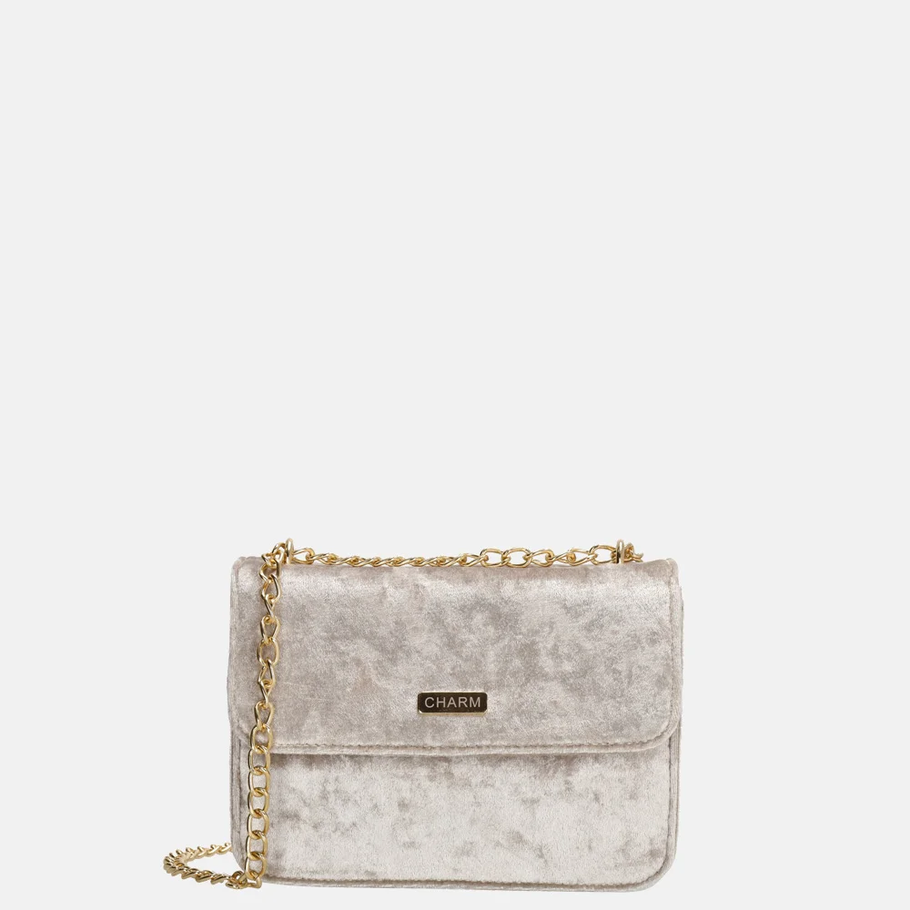 Charm London overslag crossbody tas velvet creme