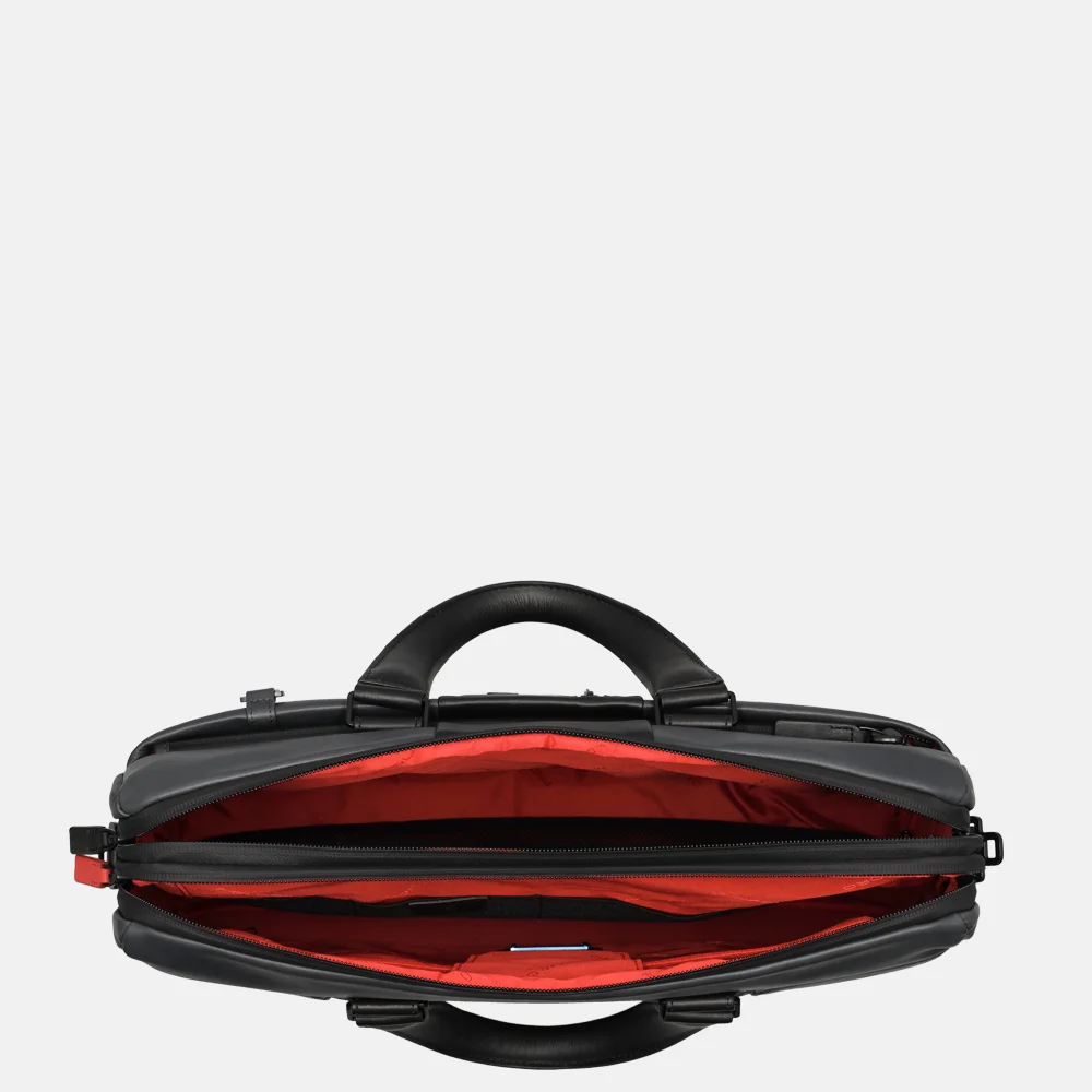 Piquadro Urban laptoptas 15 inch grey nero bij Duifhuizen