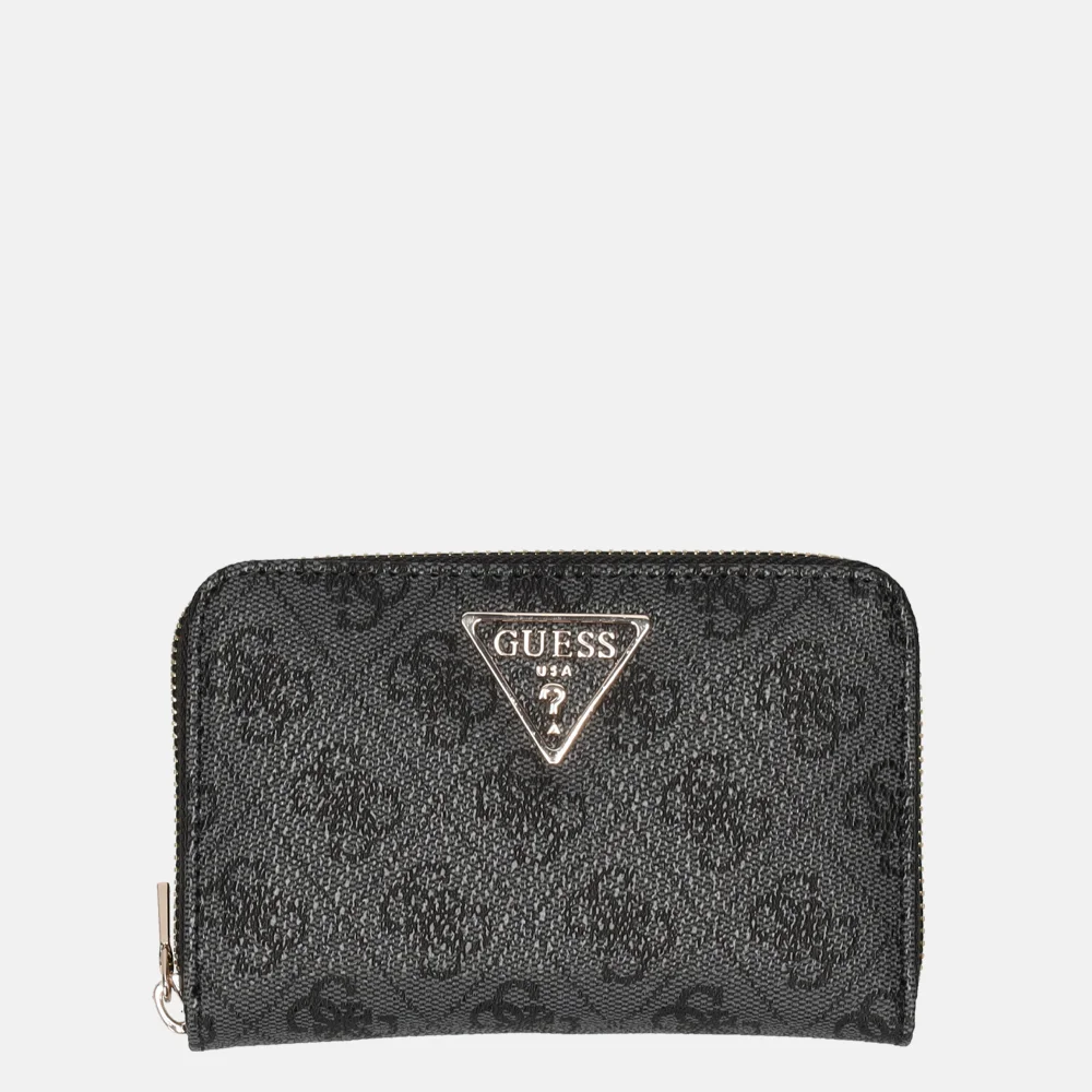 Guess Laurel portemonnee medium coal logo  bij Duifhuizen