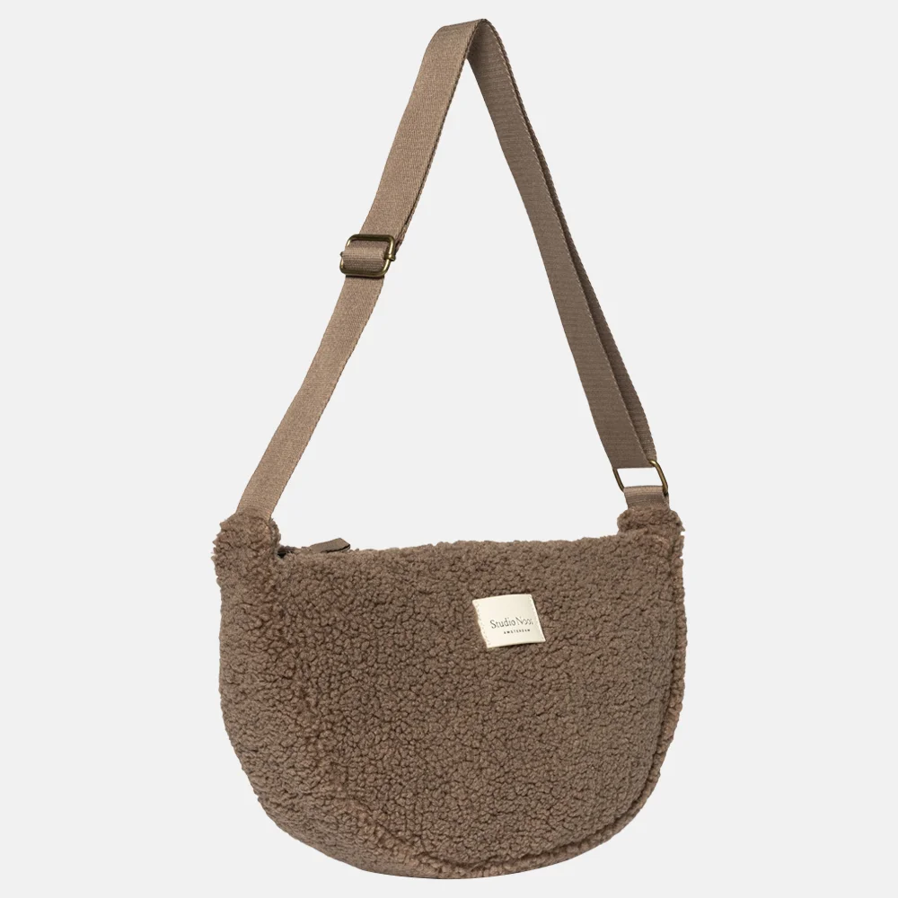 Studio Noos Teddy adult fanny pack crossbody tas brown bij Duifhuizen