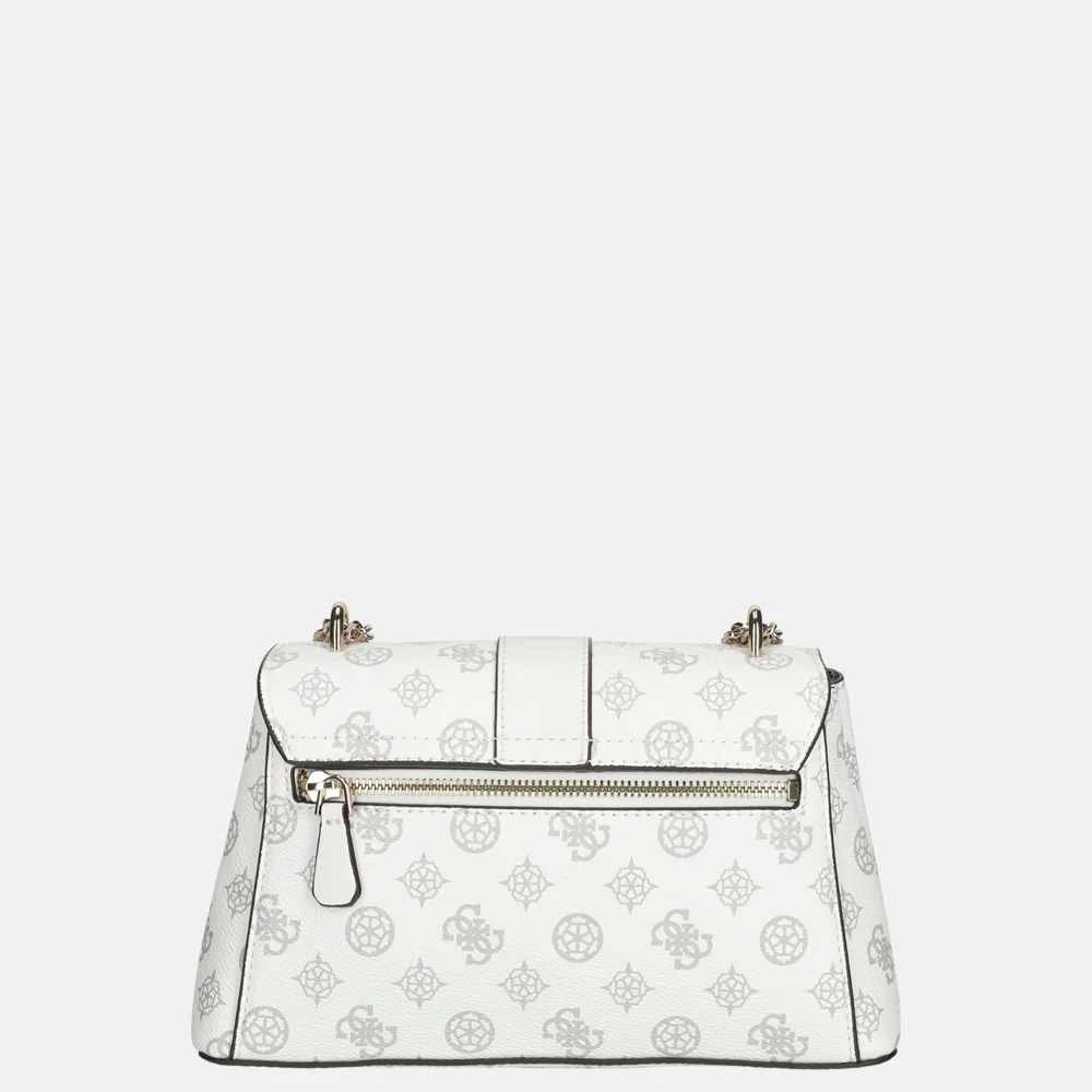 Guess Dorys crossbody tas white logo bij Duifhuizen