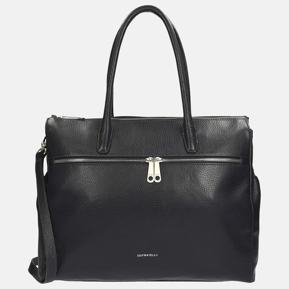 GiGi Fratelli Romance Business laptoptas 15.6 inch black bij Duifhuizen