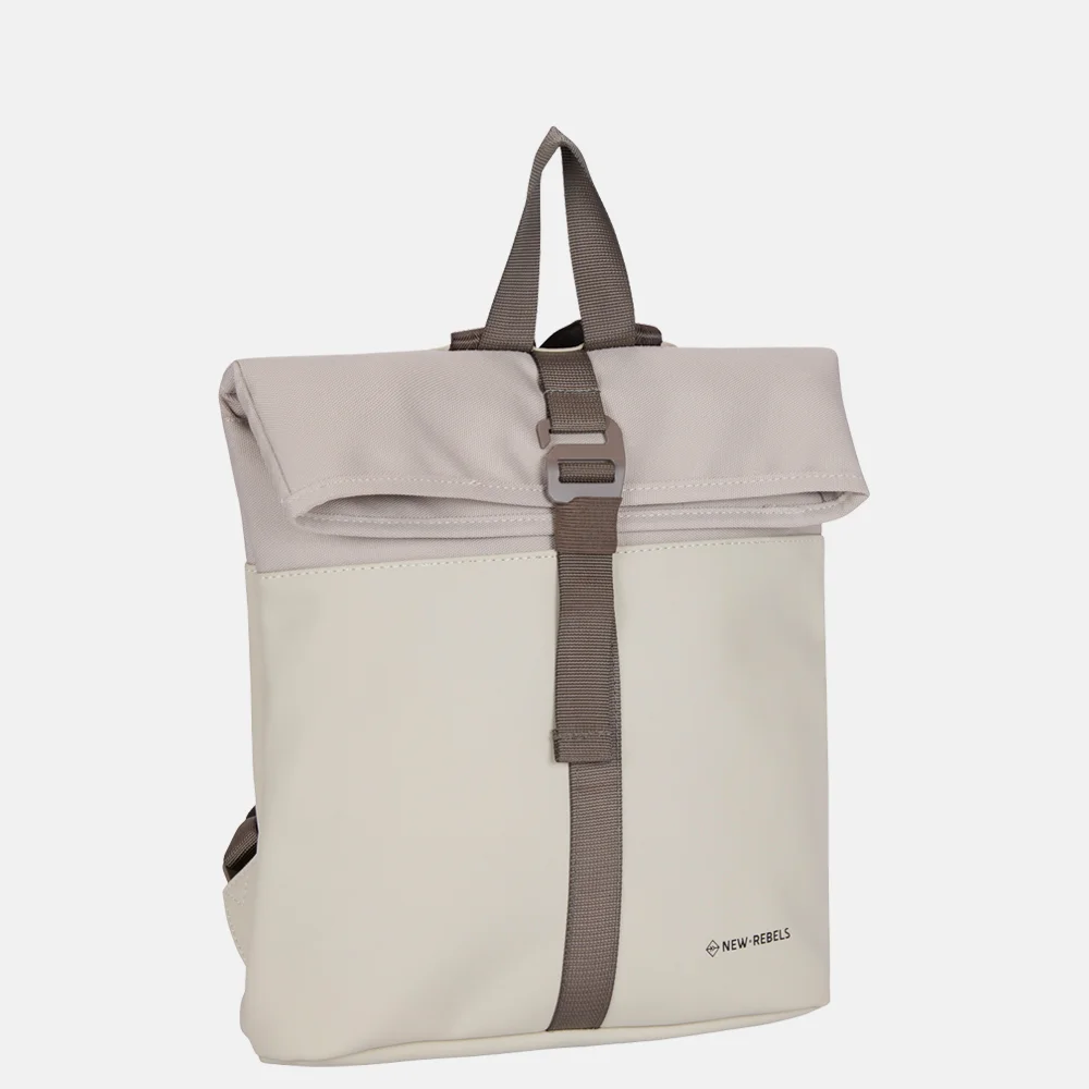 New Rebels Backham rugzak 13 inch S beige beige bij Duifhuizen