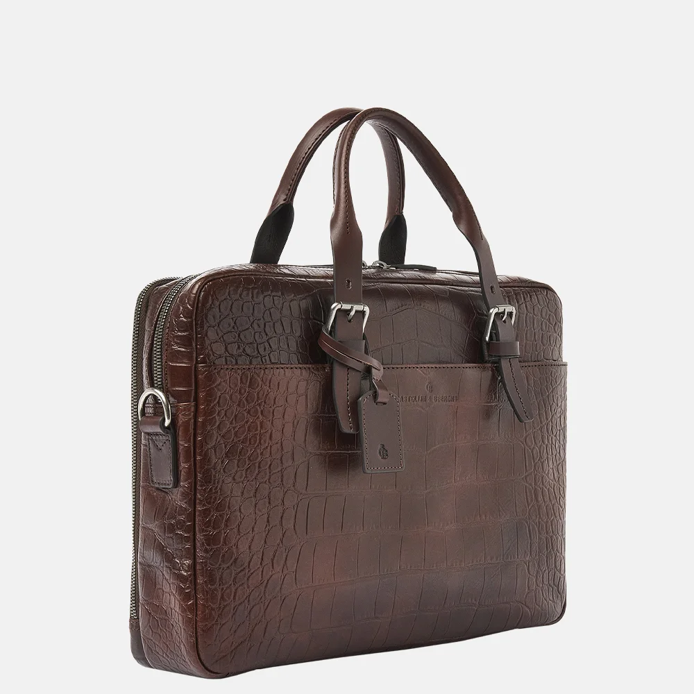 Castelijn en Beerens Rien laptoptas 15 inch mocca bij Duifhuizen