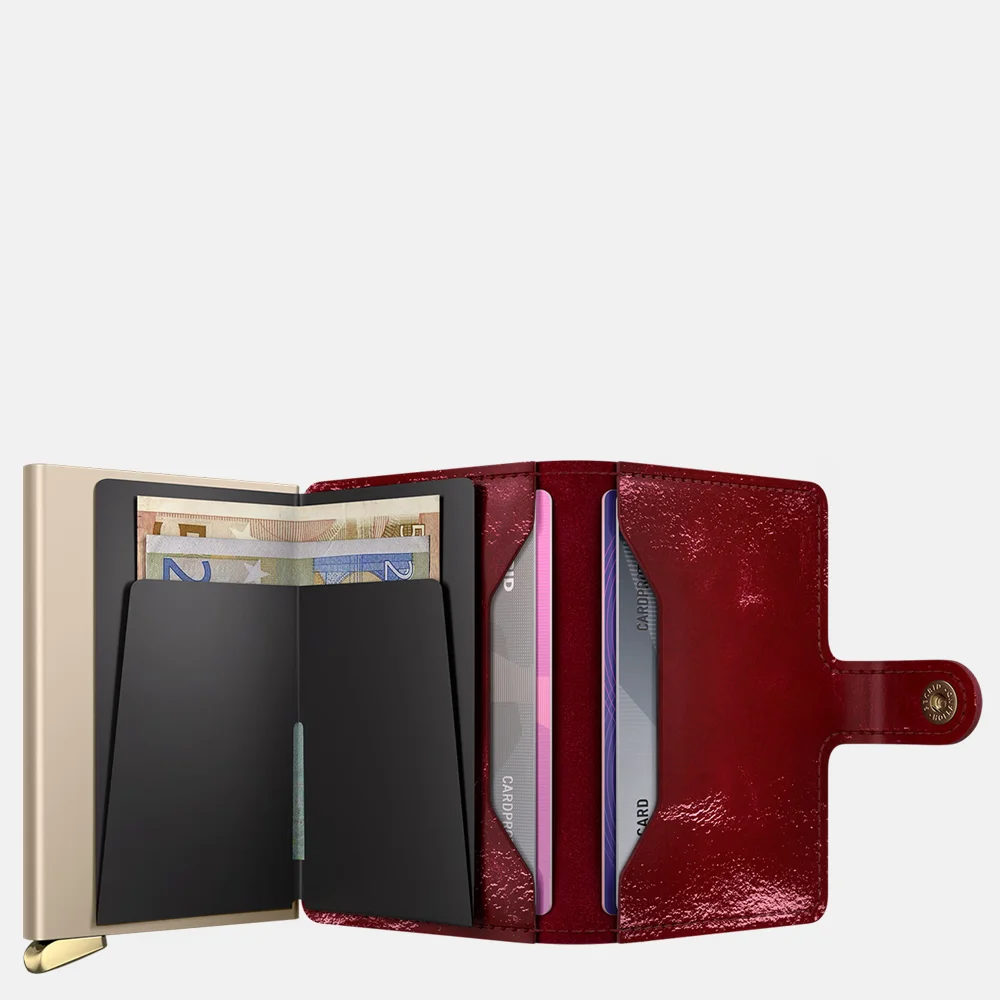Secrid Mini Wallet Premium pasjeshouder Naplak Red +  bij Duifhuizen