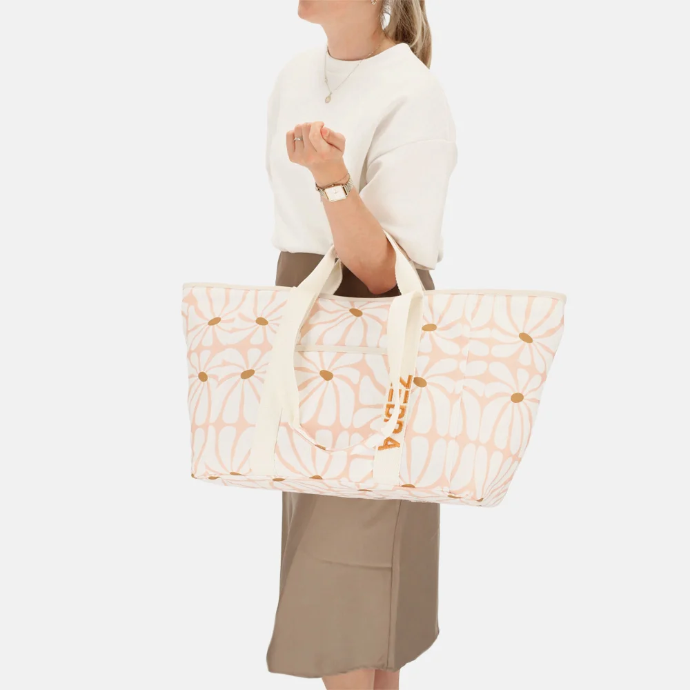 Zebra Trends Elise strandtas retro roze bij Duifhuizen