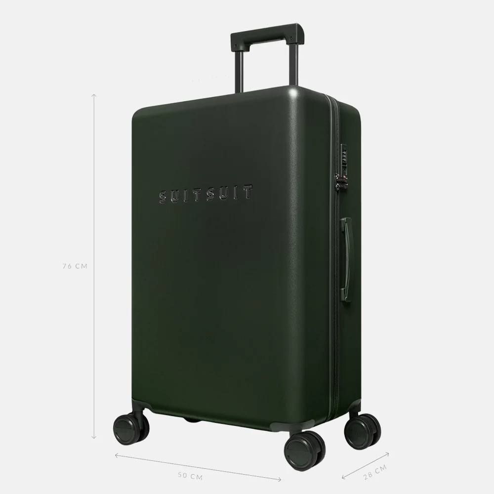 SUITSUIT Mystique reiskoffer 76 cm dark olive bij Duifhuizen