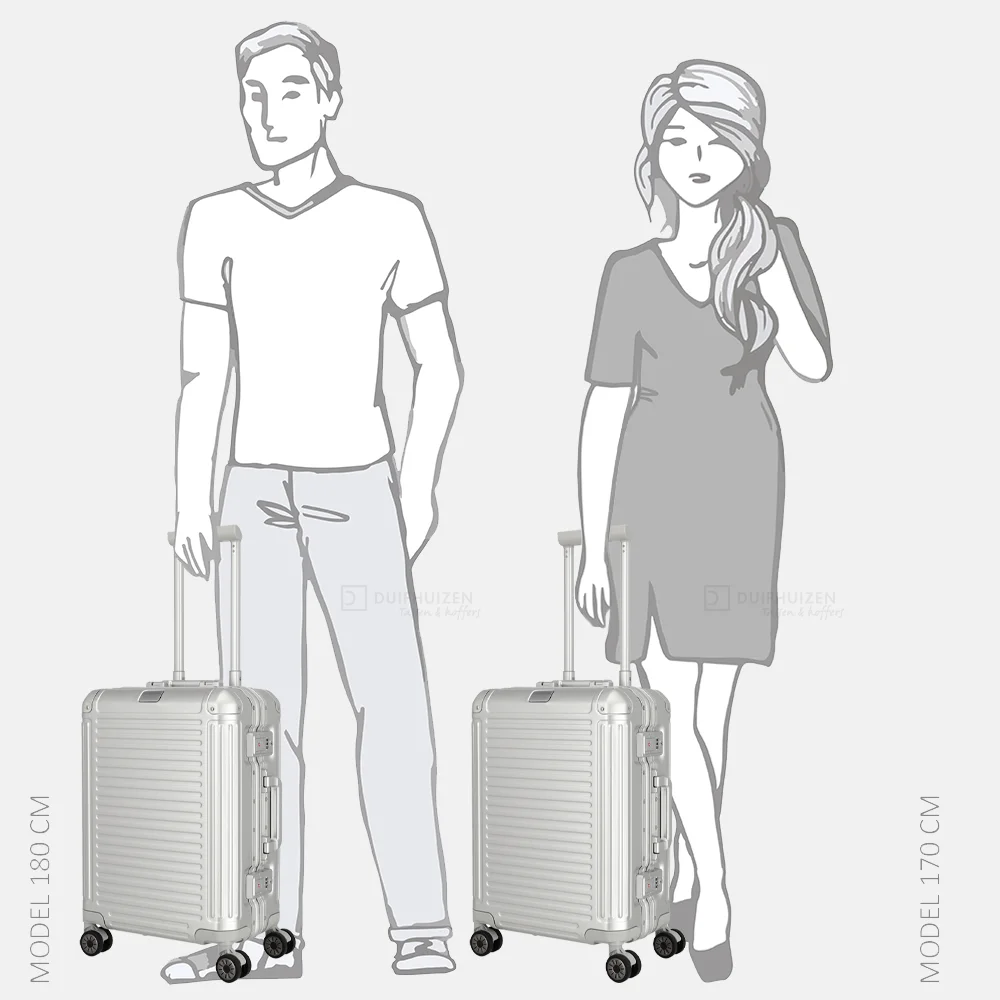 Travelite Next 2.0 handbagage koffer 55 cm silver bij Duifhuizen