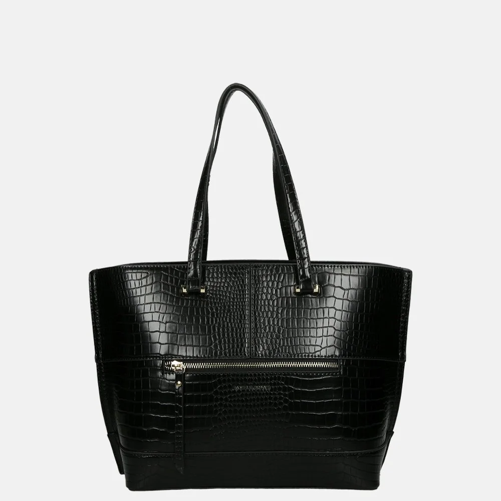 Daniele Donati shopper croco black bij Duifhuizen