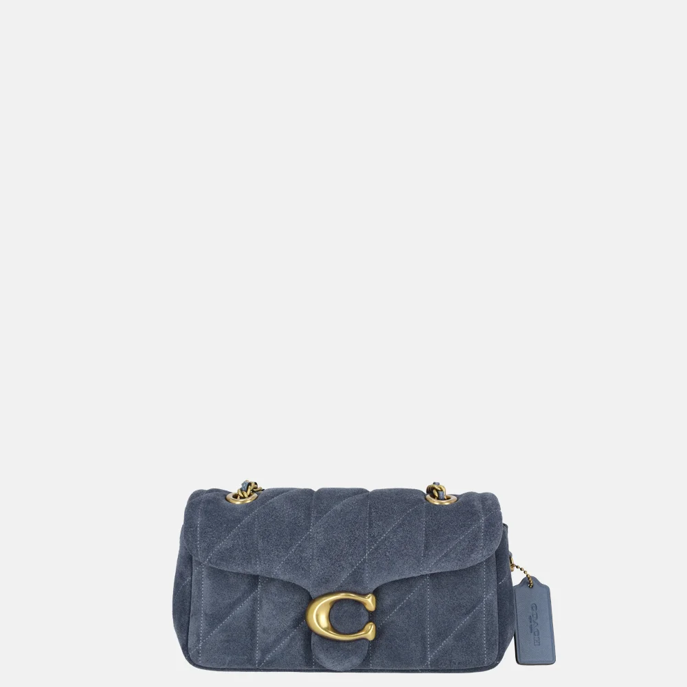 Coach Tabby Quilted schoudertas 20' light denim bij Duifhuizen