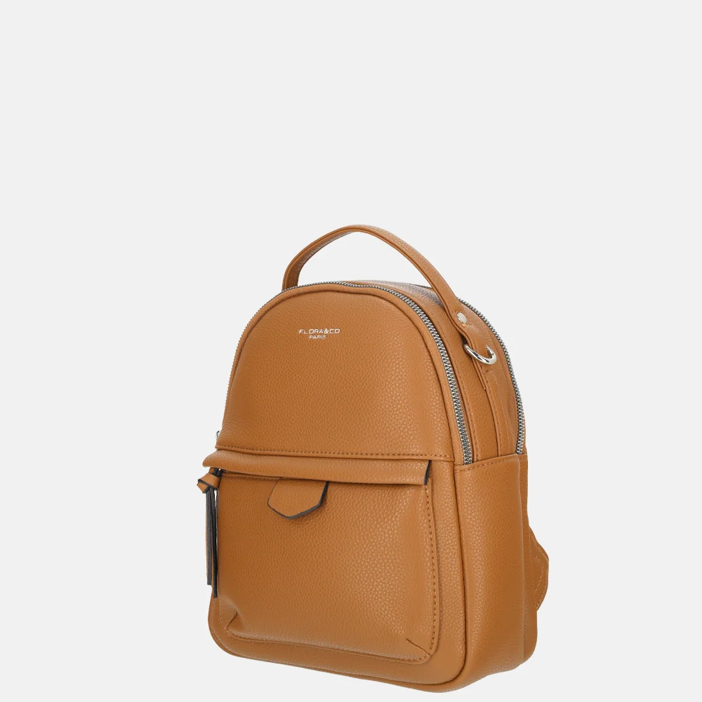 Flora & Co rugzak camel bij Duifhuizen