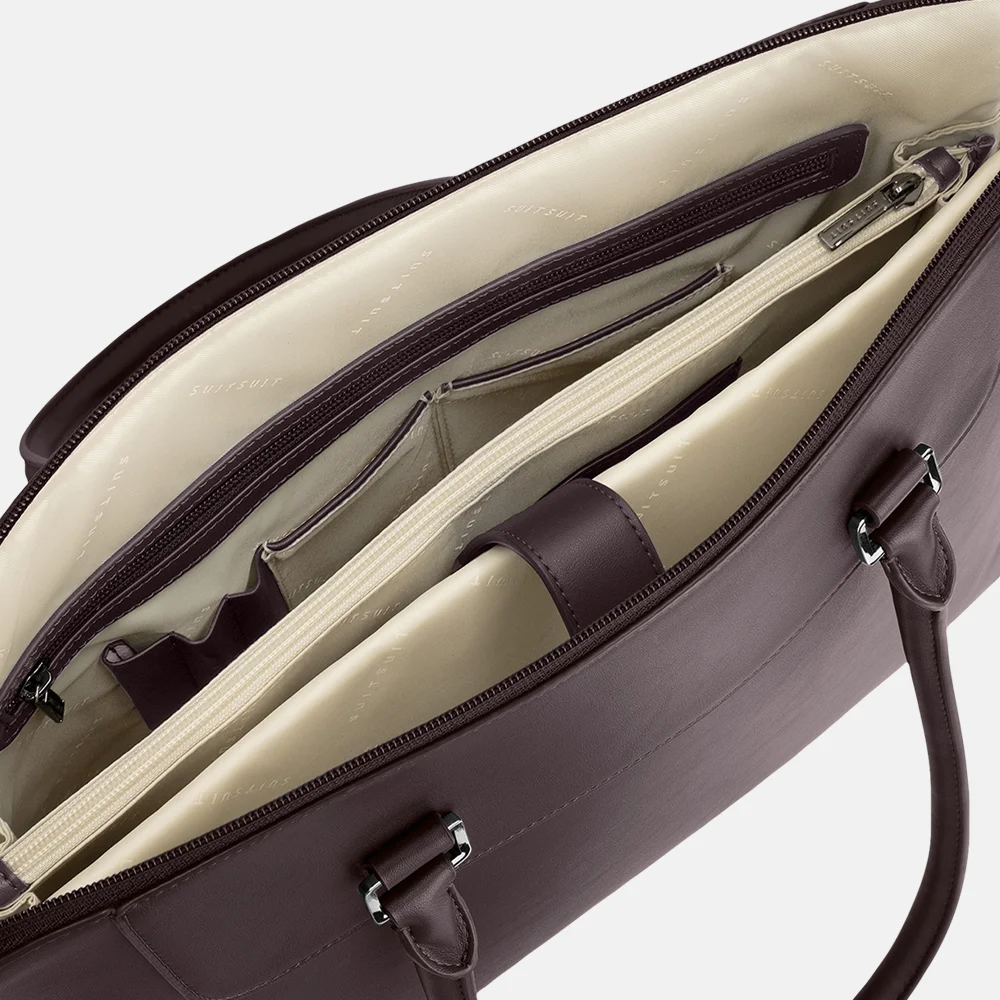 Suitsuit Mystique laptoptas 16 inch cherry lacquer bij Duifhuizen