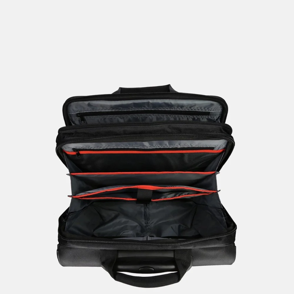 Enrico Benetti Frankfurt business trolley 17 inch zwart bij Duifhuizen