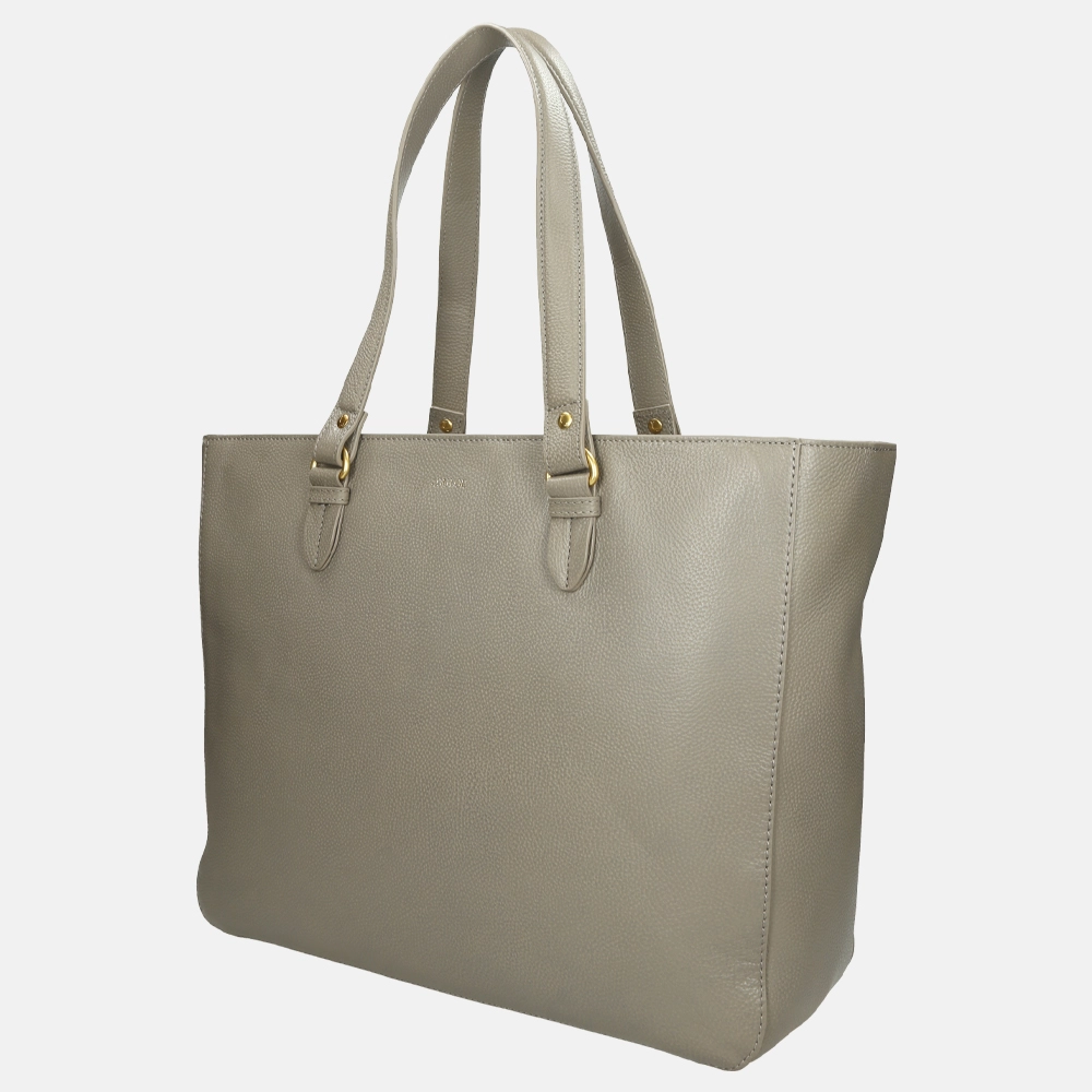 Loulou Essentiels Robuste shopper oyster bij Duifhuizen