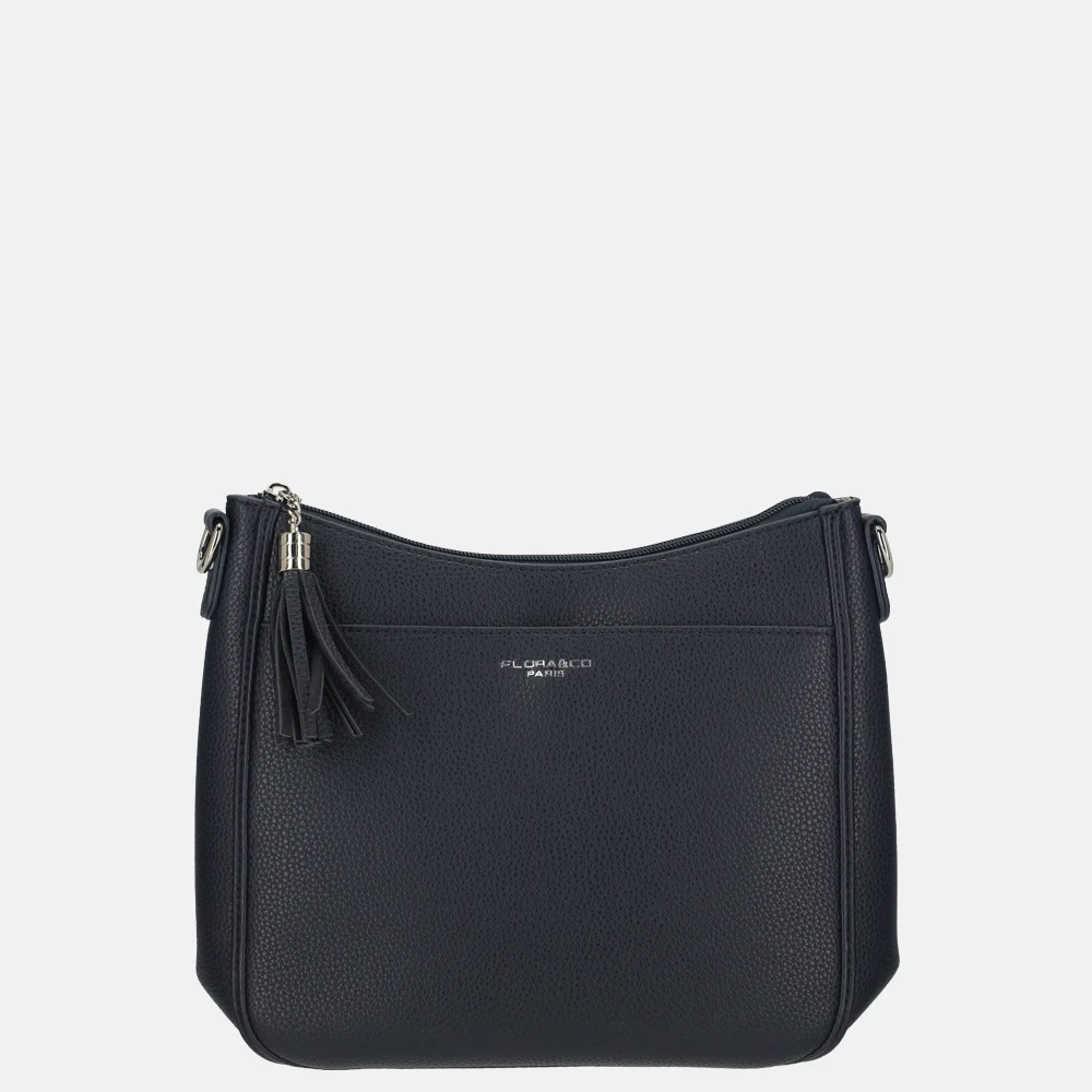 Flora & Co crossbody tas navy bij Duifhuizen