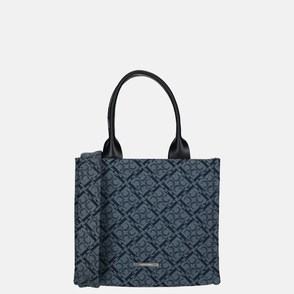 Claudio Ferrici Logo handtas navy