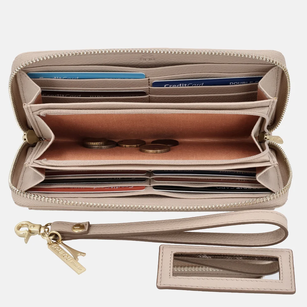 Loulou Essentiels SLB portemonnee cashmere bij Duifhuizen