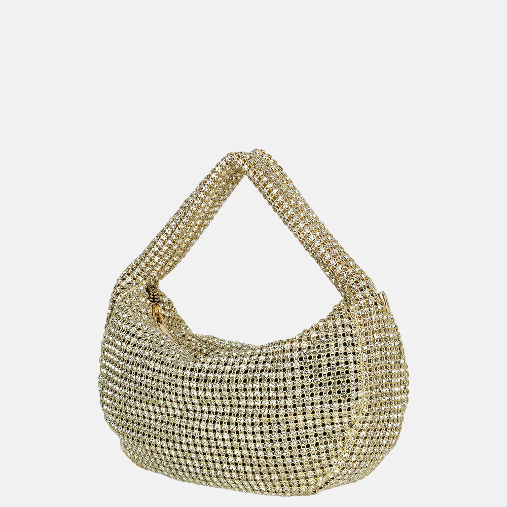 Firenze strass buideltje handtas gold bij Duifhuizen