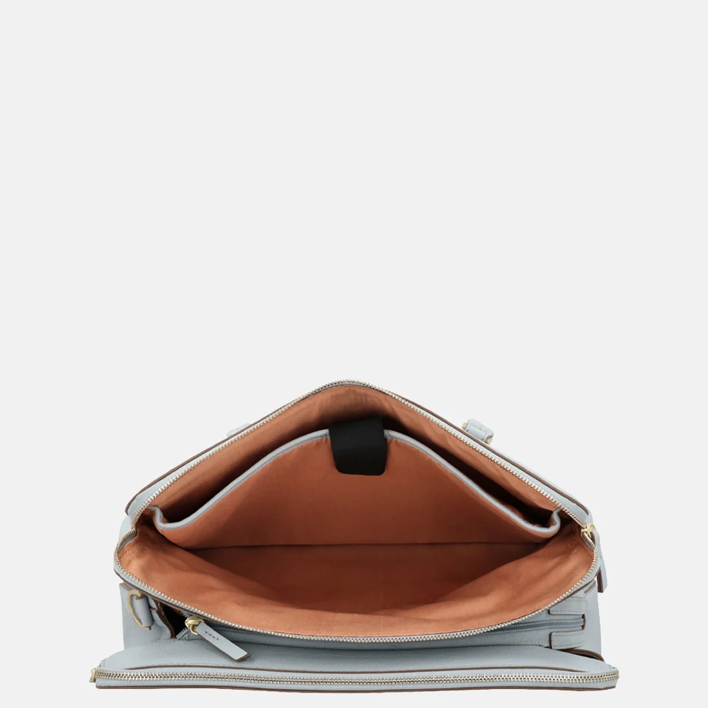 Loulou Essentiels Olivia shopper 15.6 inch blue aura bij Duifhuizen