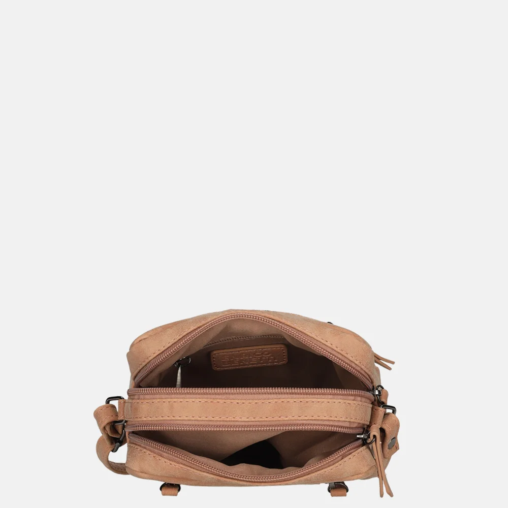 Enrico Benetti Kylie crossbody tas misty pink bij Duifhuizen